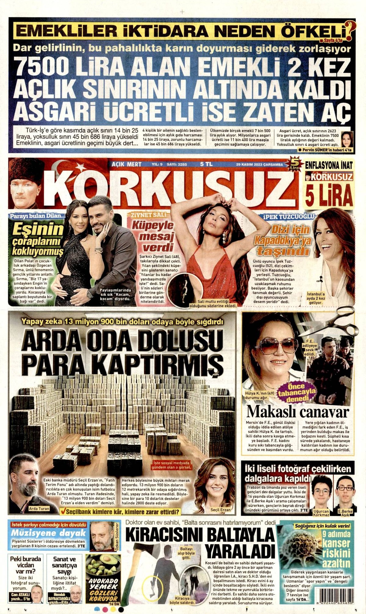 Korkusuz Gazetesi Manşeti