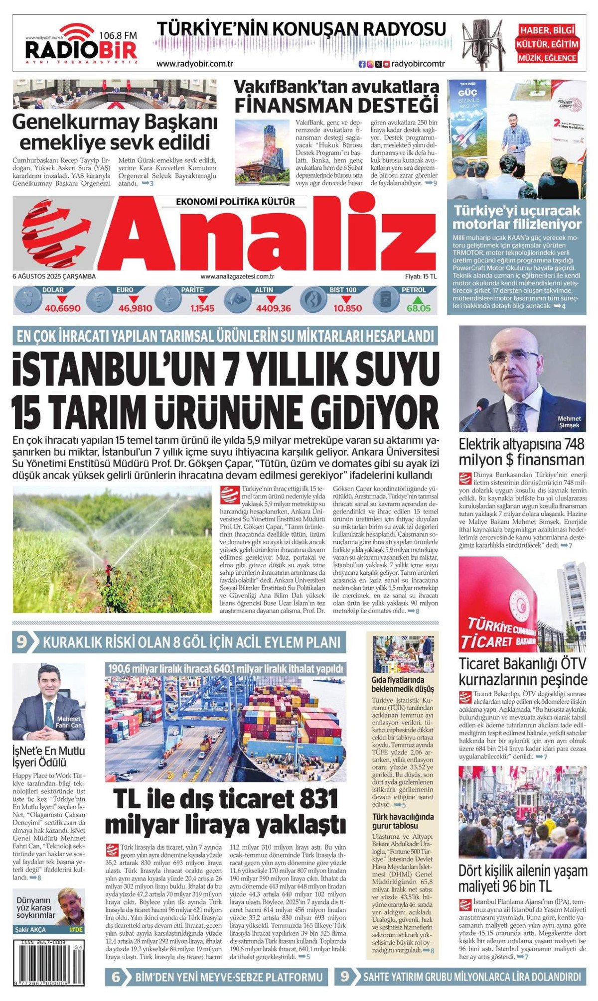 Analiz Gazetesi Manşeti
