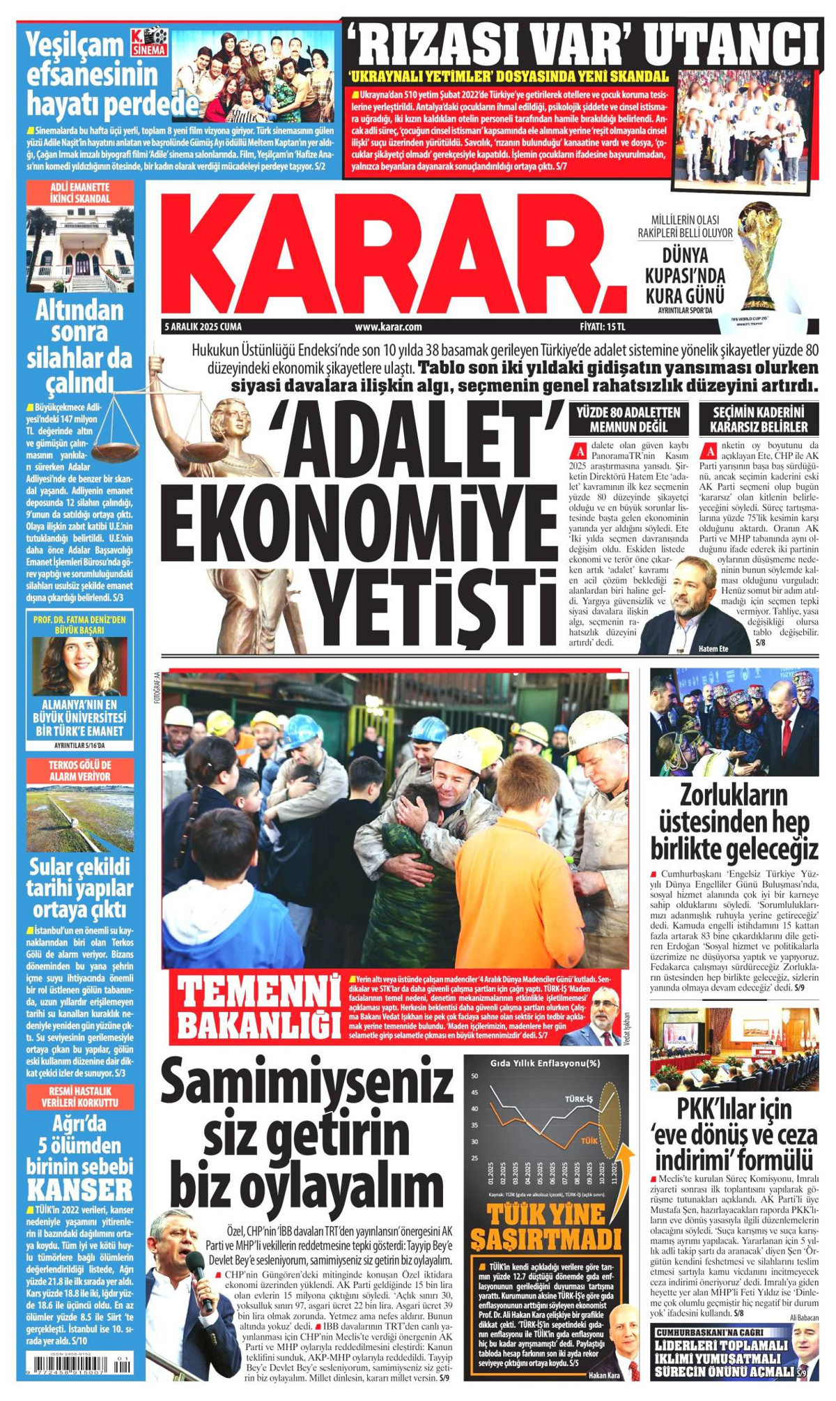 Karar Gazetesi Manşeti