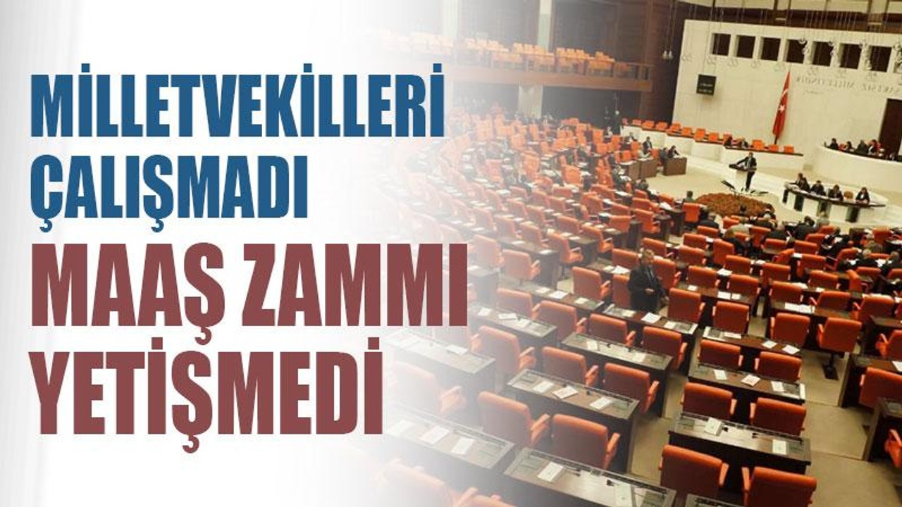 Milletvekilleri çalışmadı maaş zammı yetişmedi