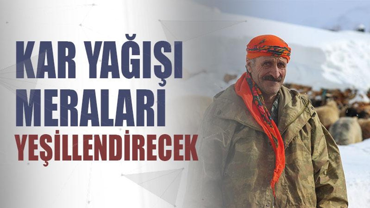 Kar yağışı meraları yeşillendirecek