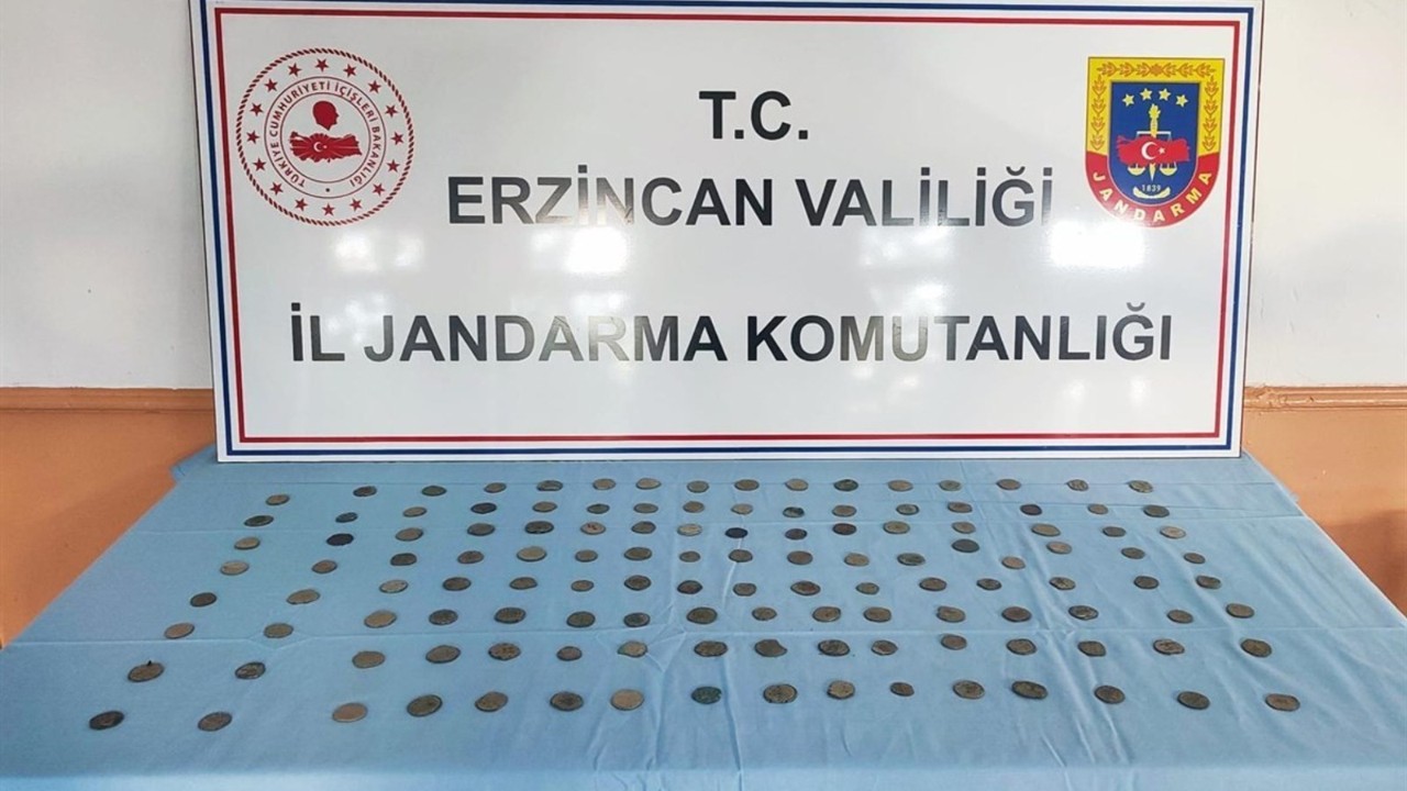 Erzincan’da 129 adet sikke ele geçirildi