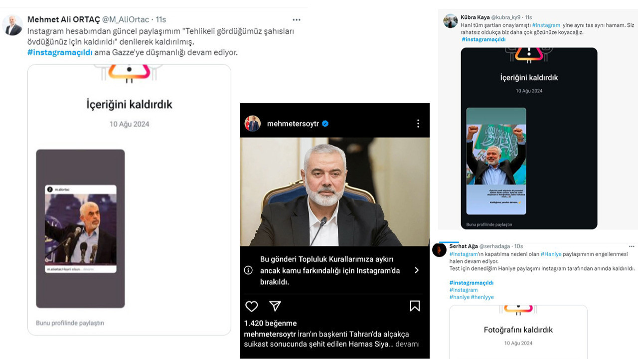 Instagram'da İsmail Heniyye sansürü hala devam ediyor mu? Instagram paylaşımları neden sansürlüyor? Çocuklar neden hala tehlikede?