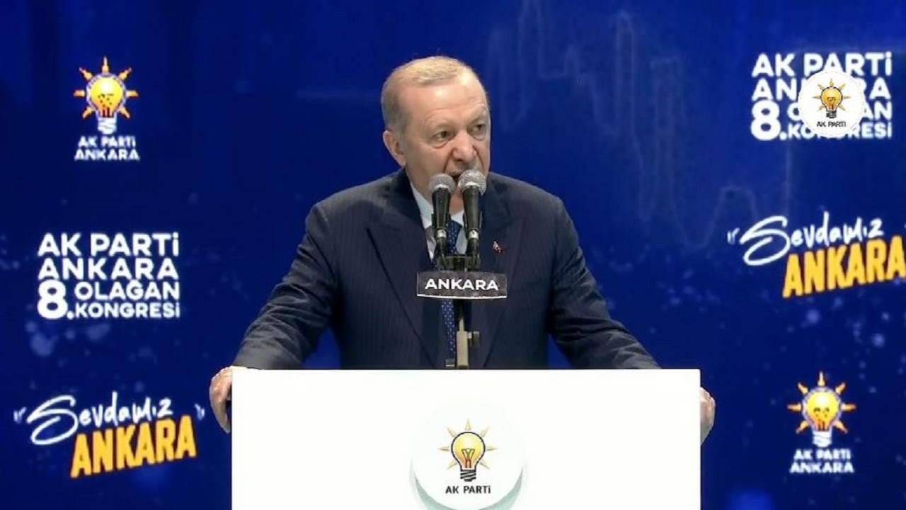 AK Parti Ankara İl Kongresi: Cumhurbaşkanı Recep Tayyip Erdoğan, Ankara'da konuşuyor