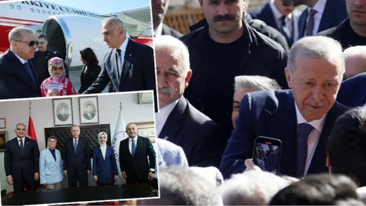 Cumhurbaşkanı Recep Tayyip Erdoğan'dan sürpriz ziyaret: Bakan Ersoy'un köyüne uğradı