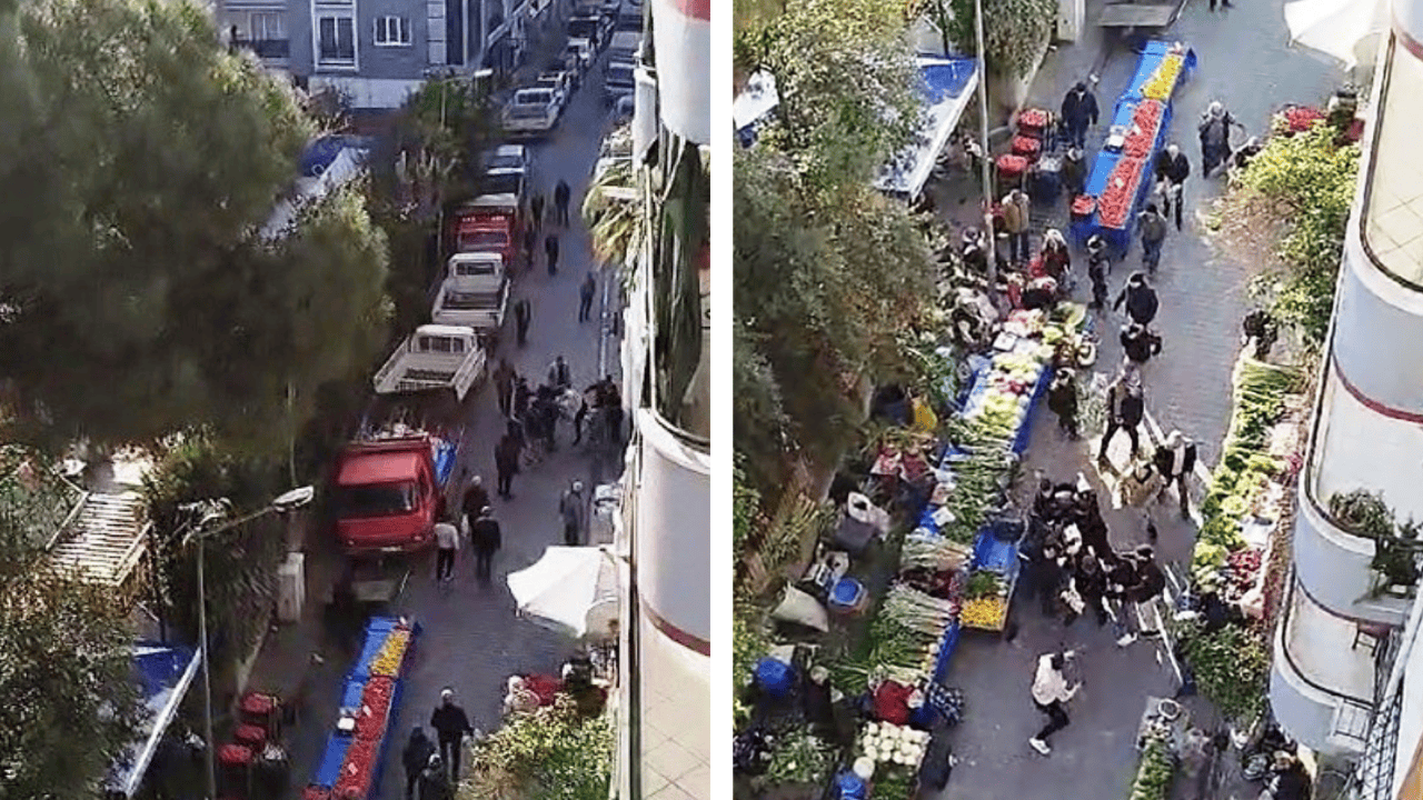 Aydın’da pazar yerinde yumruk yumruğa kavga!