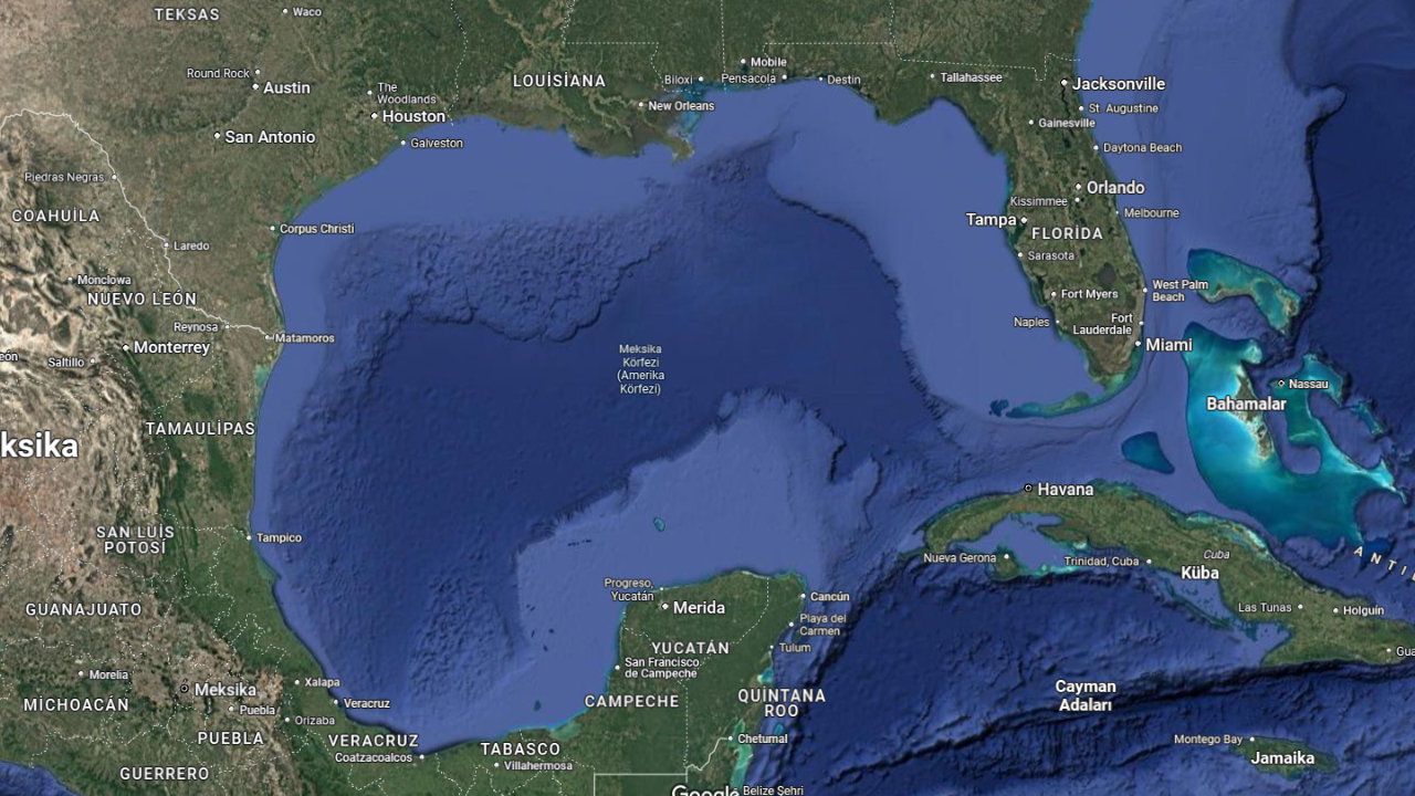 Google Maps, Trump'ın talimatına uydu: Meksika Körfezi’nin adı Amerika Körfezi oldu