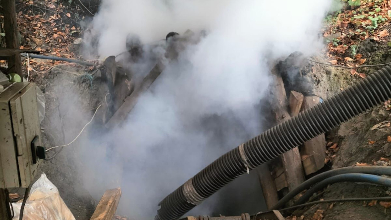 Zonguldak'ta kaçak 2 maden ocağı patlayıcı ile imha edildi