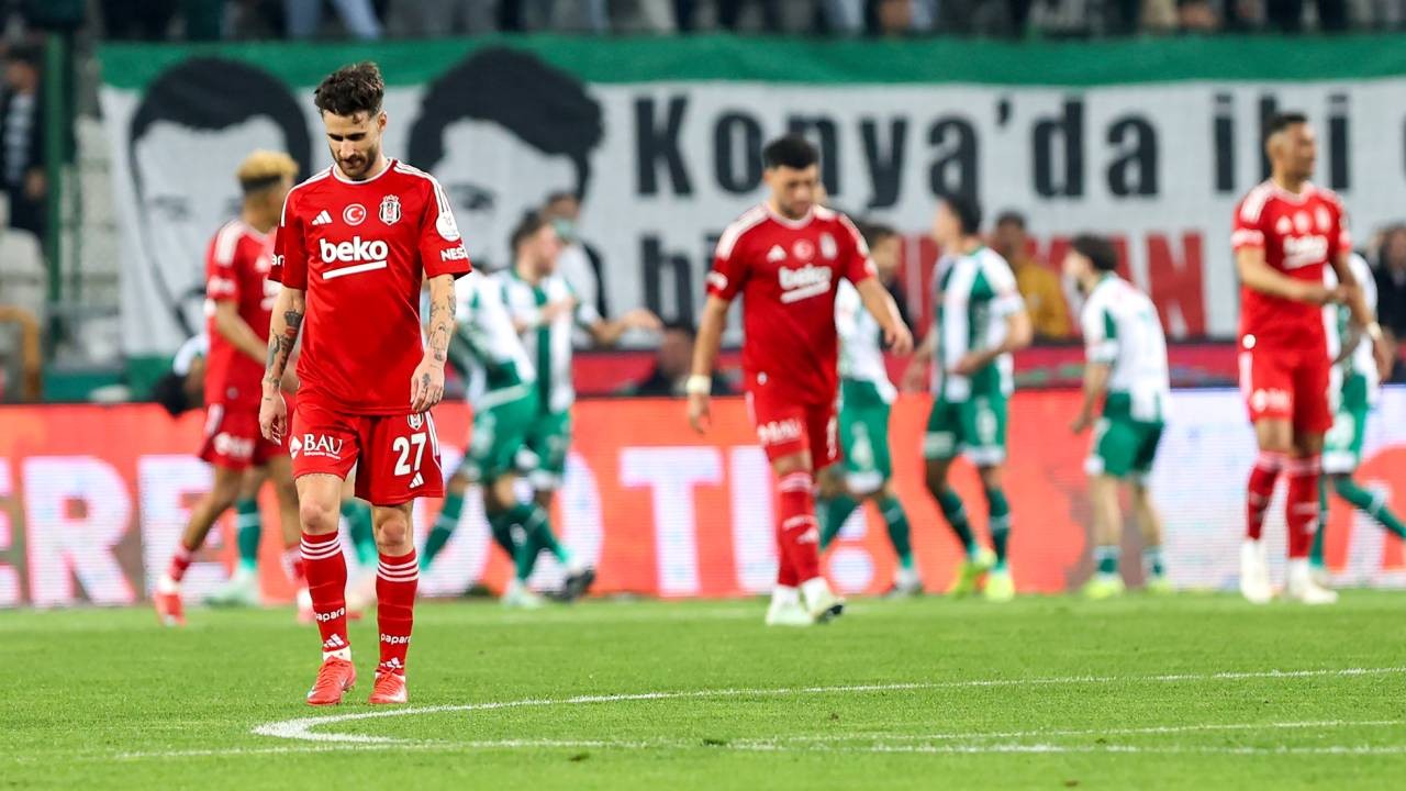 Beşiktaş, Konyaspor'a 1-0 mağlup oldu! Siyah-beyazlılarda üst üste 2. yenilgi