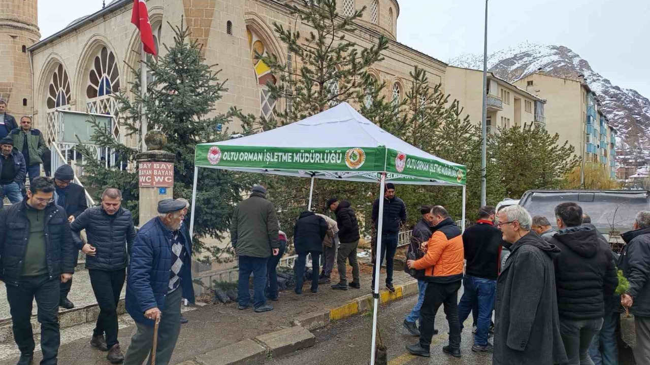 Erzurum Oltu’da ücretsiz dağıtım yapıldı