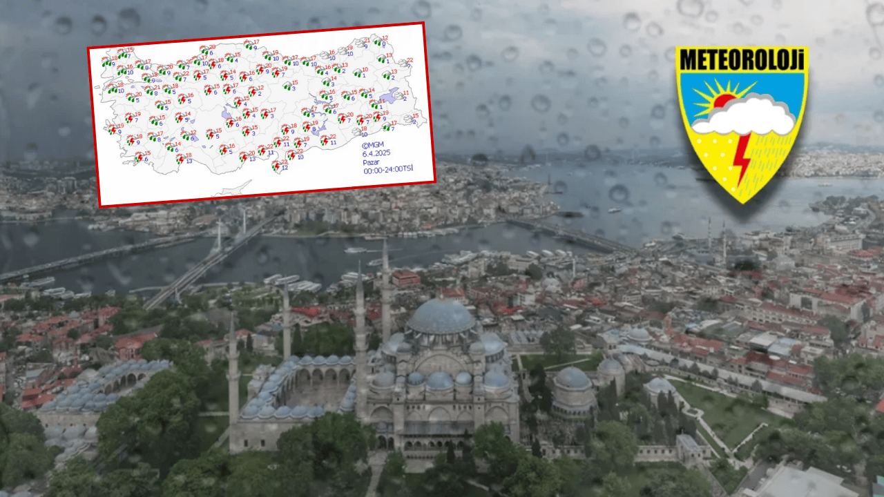 Meteoroloji saat vererek uyardı: Gök gürültülü sağanak geliyor! İşte il il 6 Nisan 2025 hava durumu... bugün hava nasıl