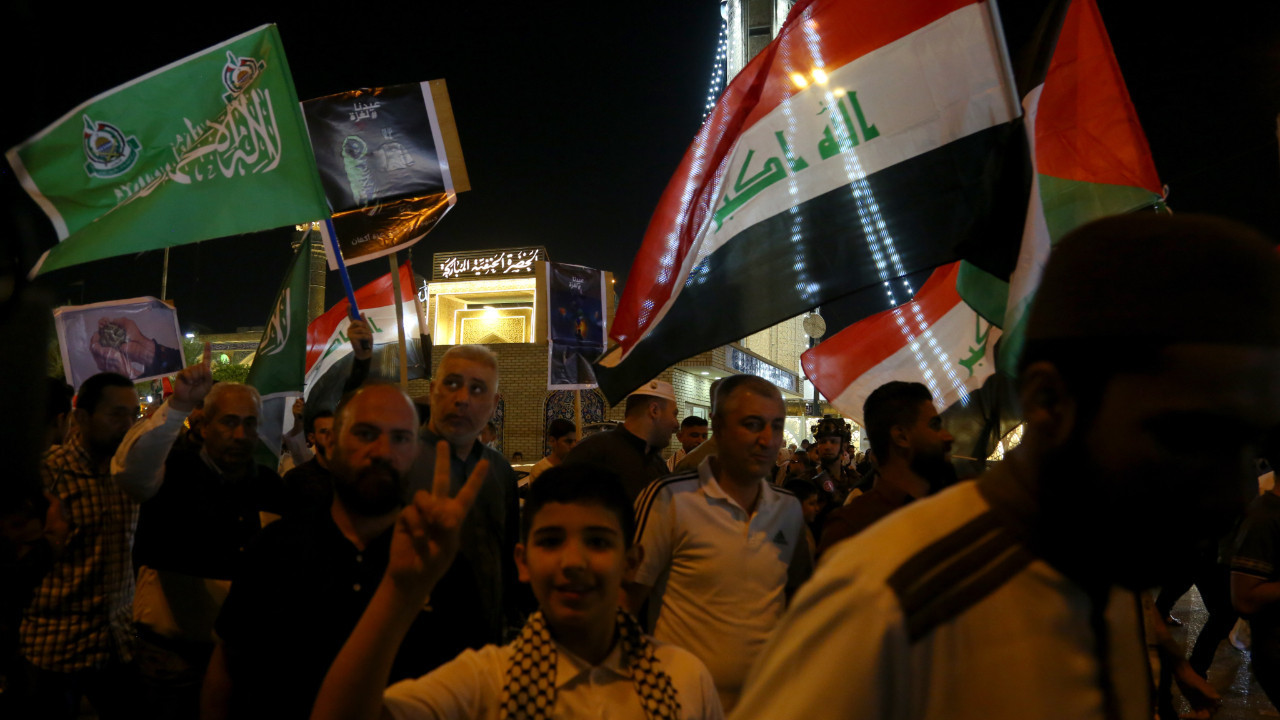 Irak’ta Gazze’ye destek gösterisi düzenlendi