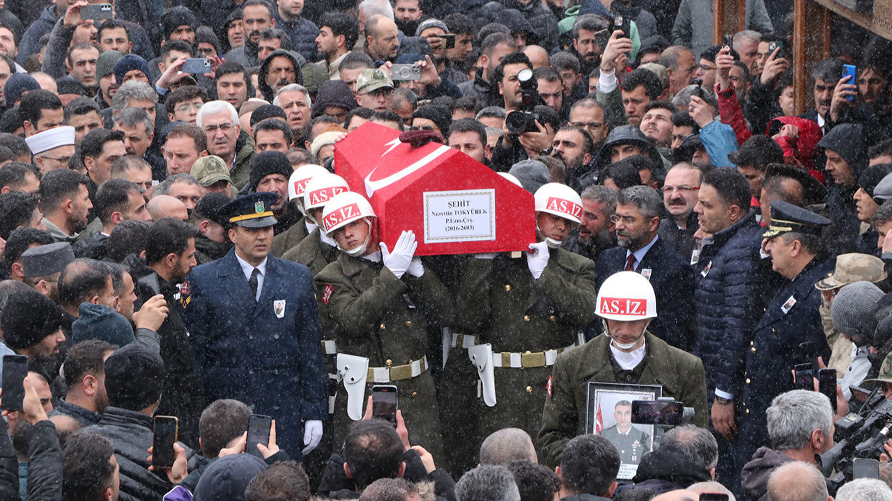 Binlerce Erzurumlu Şehit Tokyürek’i yolcu etti