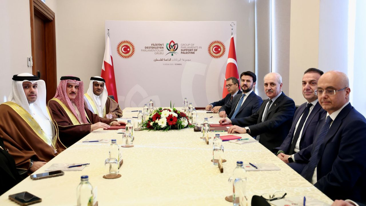 TBMM Başkanı Kurtulmuş, Bahreynli mevkidaşıyla Filistin için bir araya geldi
