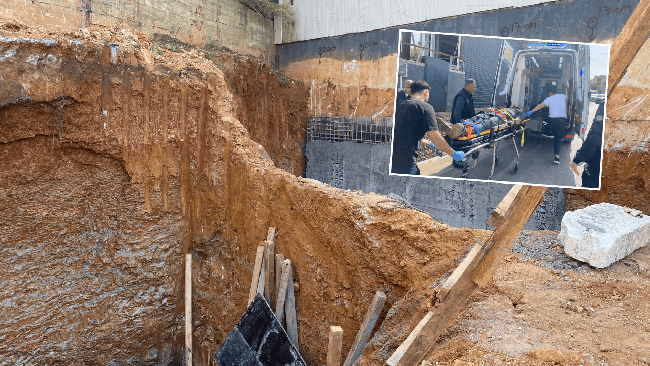İnşaat alanında göçük: 3 işçi toprağın altından kurtarıldı