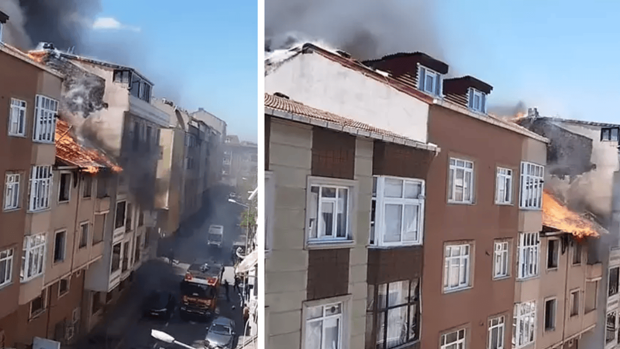 Gaziosmanpaşa'da yangın paniği!