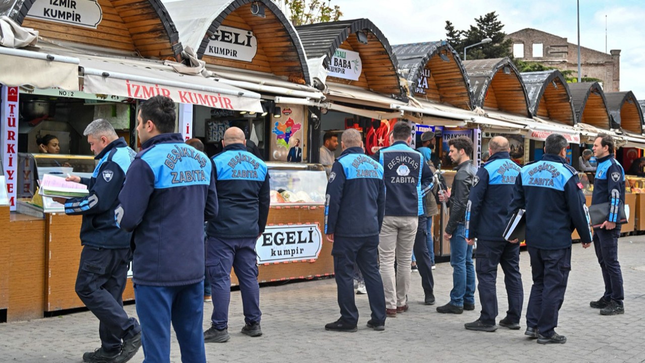 Beşiktaş'ta 4 kumpirci kapatıldı! 20 esnafa da ceza yazıldı