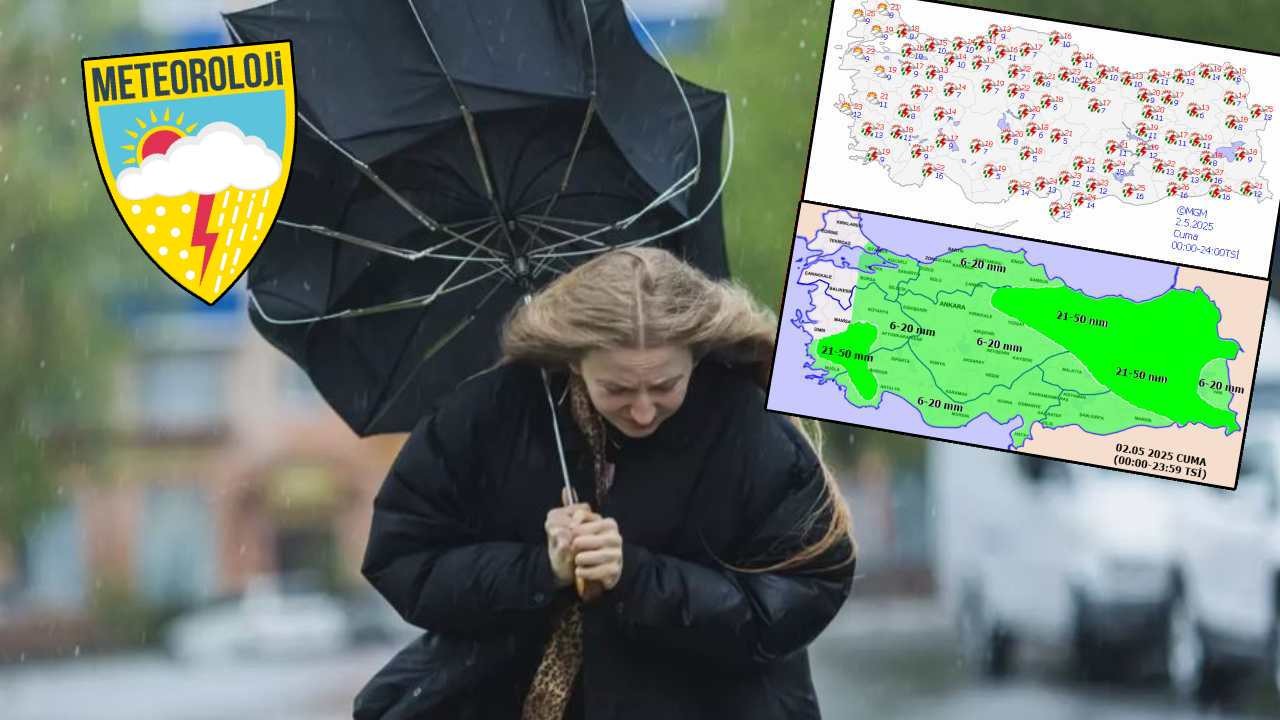 Bugün 2 Mayıs 2025 Cuma hava nasıl? Şemsiyeleri hazırlayın: 10 il hariç her yerde yağış var! İstanbul, İzmir, Bursa, Balıkesir'de yağış var mı?