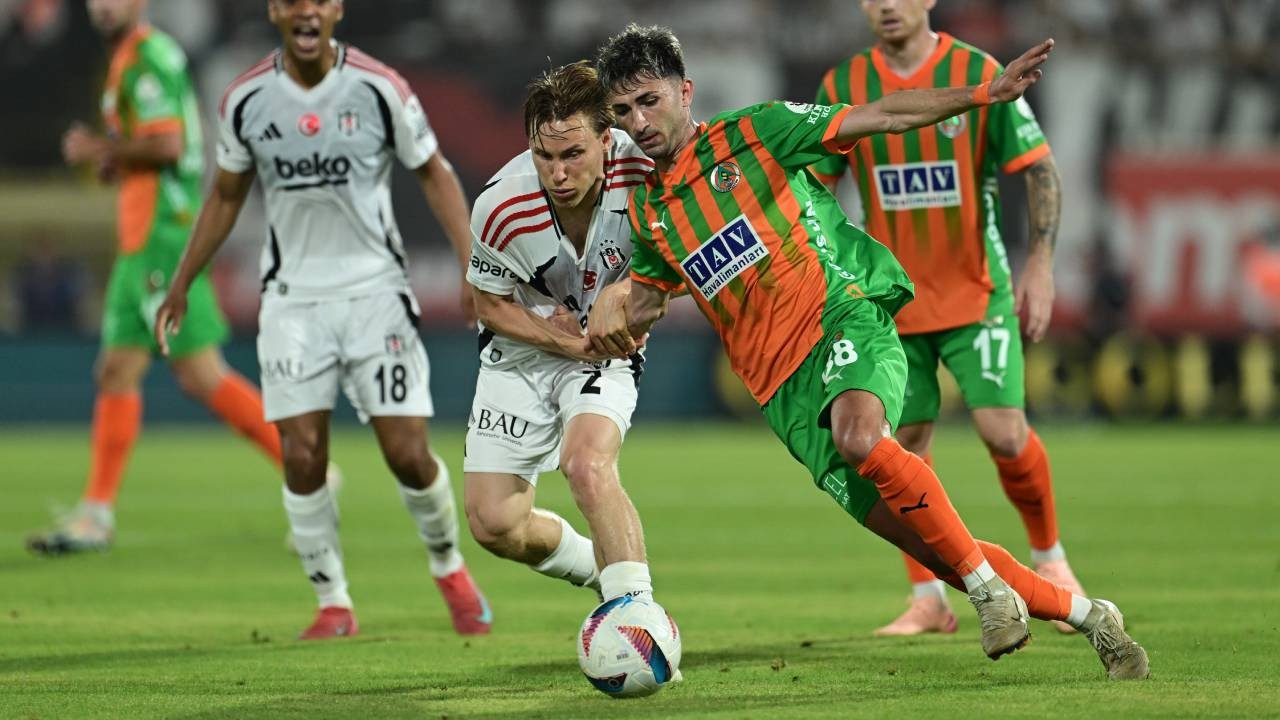 Beşiktaş, Alanya'da üçüncülüğü kaybetti: 1-1