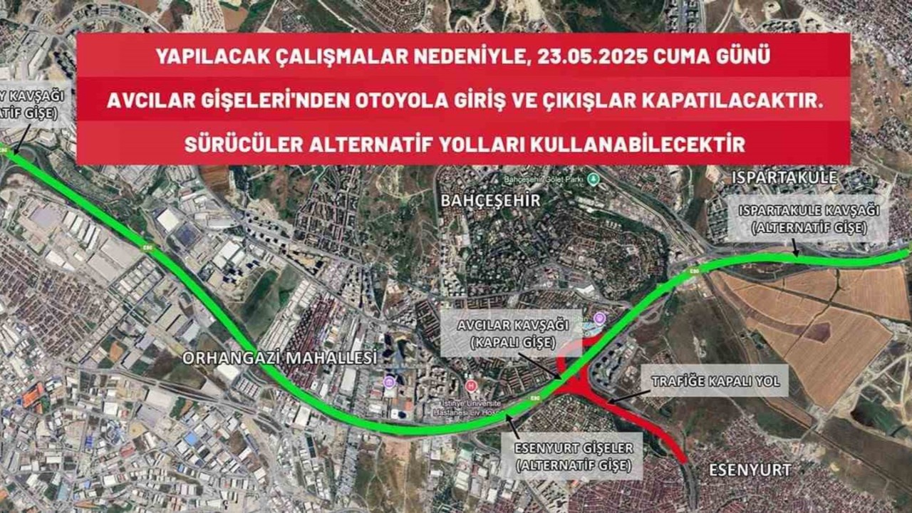 Avcılar'da araç trafiğine kapatıldı