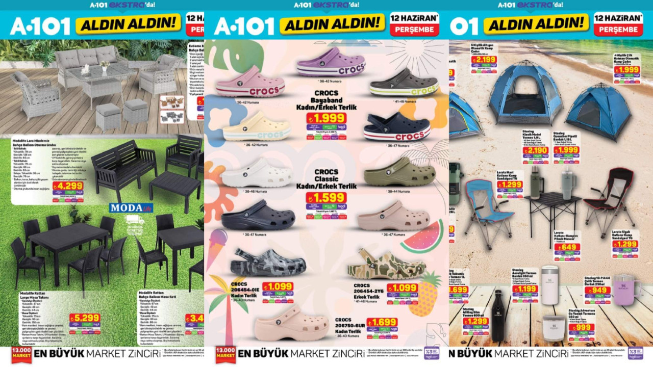 A101’de yaz indirimleri! Klima, koşu bandı, notebook ve plaj seti 12 Haziran aktüel kataloğunda!