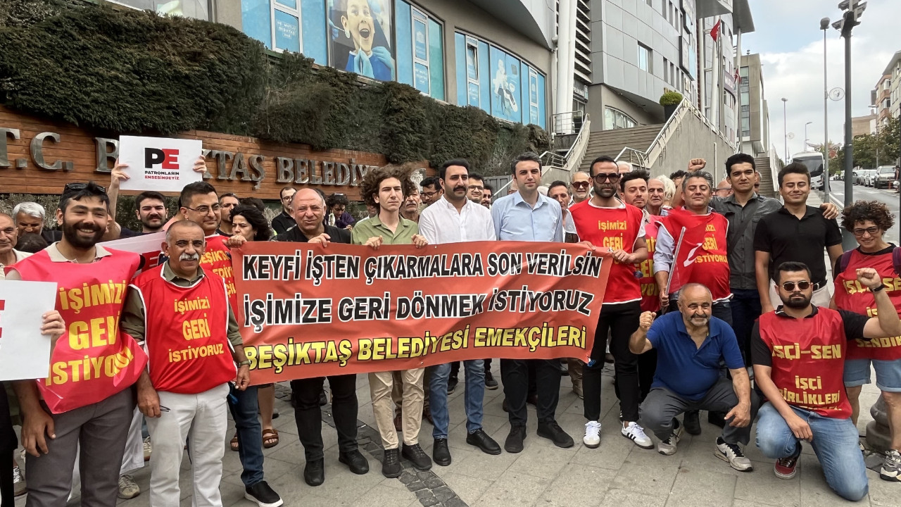 Beşiktaş Belediyesi işçileri nöbete başladı