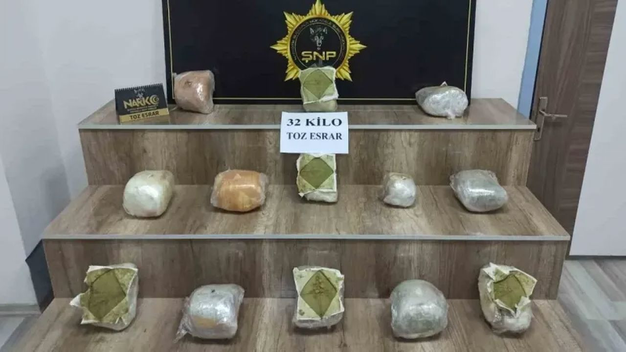 Şanlıurfa'da ele geçirildi! Tam 32 kilogram