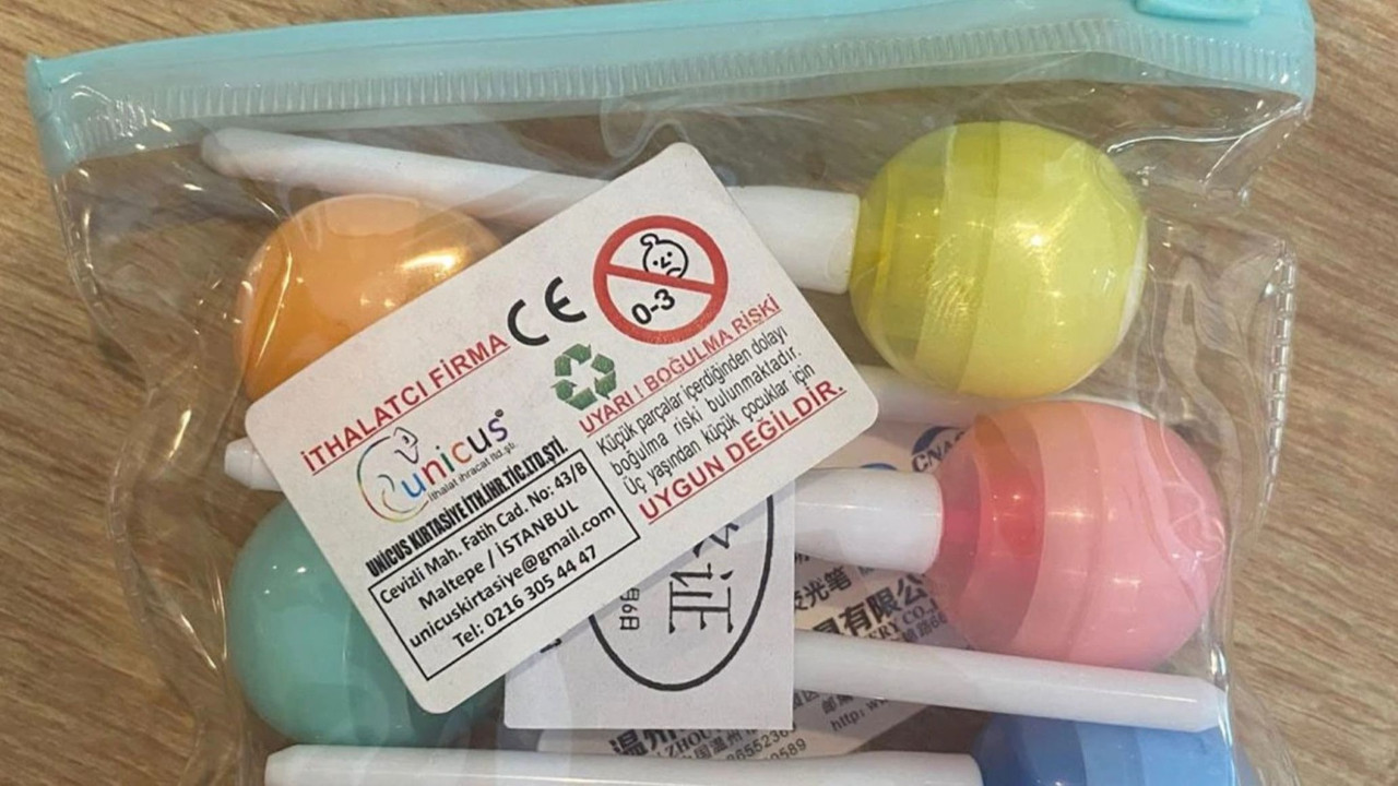 Lolipop şeklindeki kalem yasaklandı! Bakanlık harekete geçti