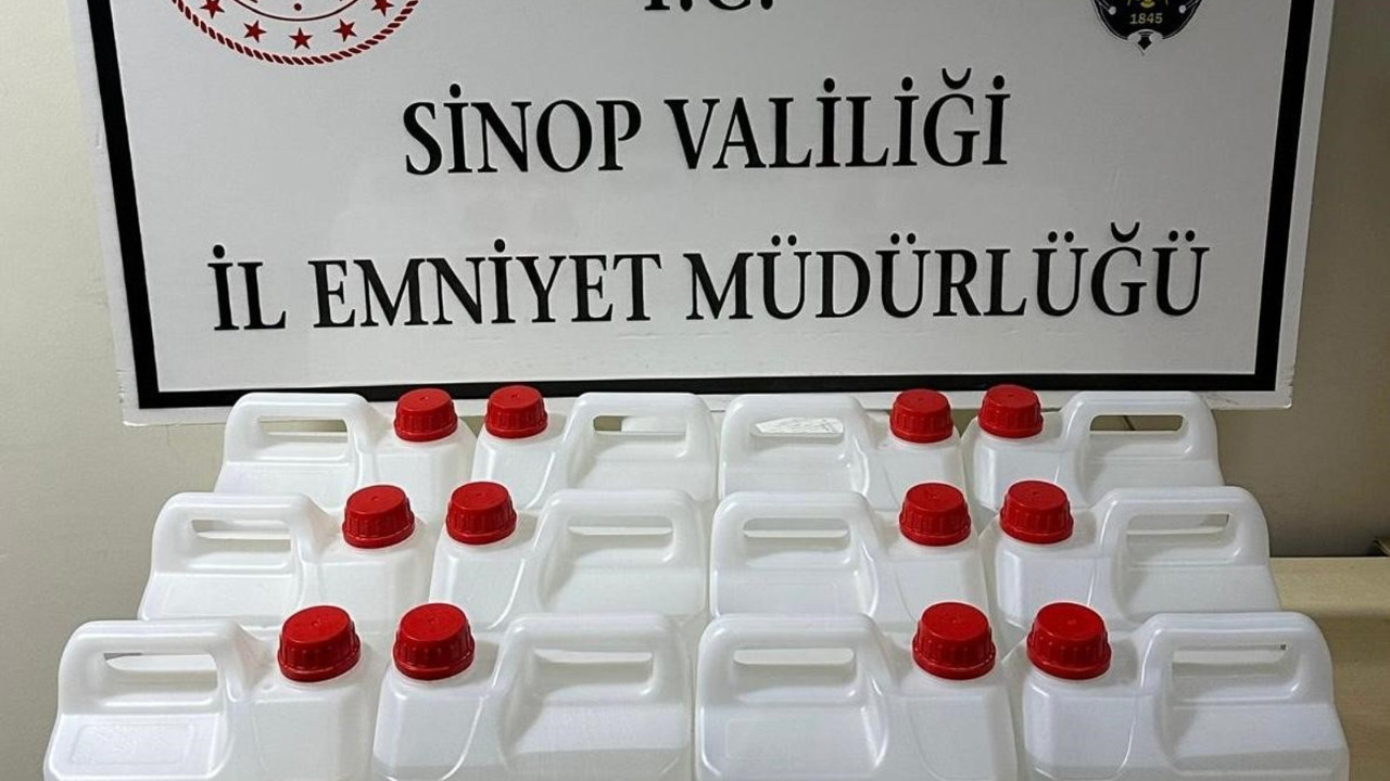Sinop'ta ele geçirildi! Tam 60 litre