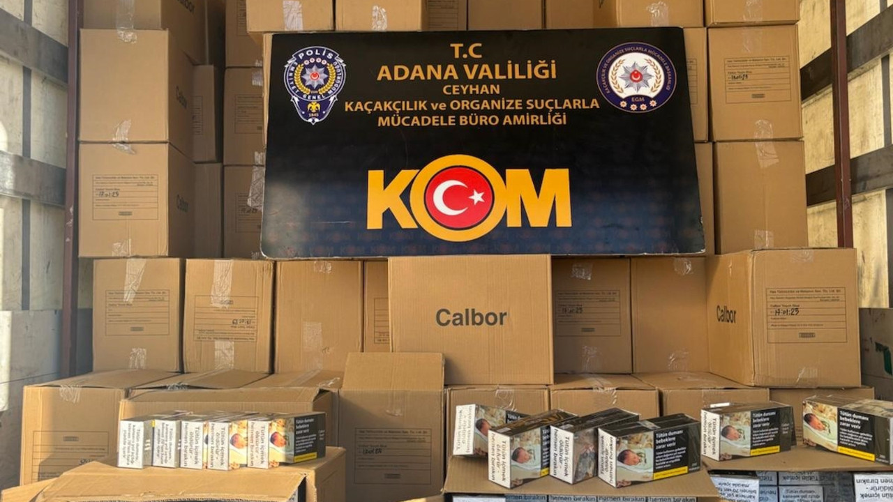 Adana'da ele geçirildi! Yaklaşık 12 milyon adet