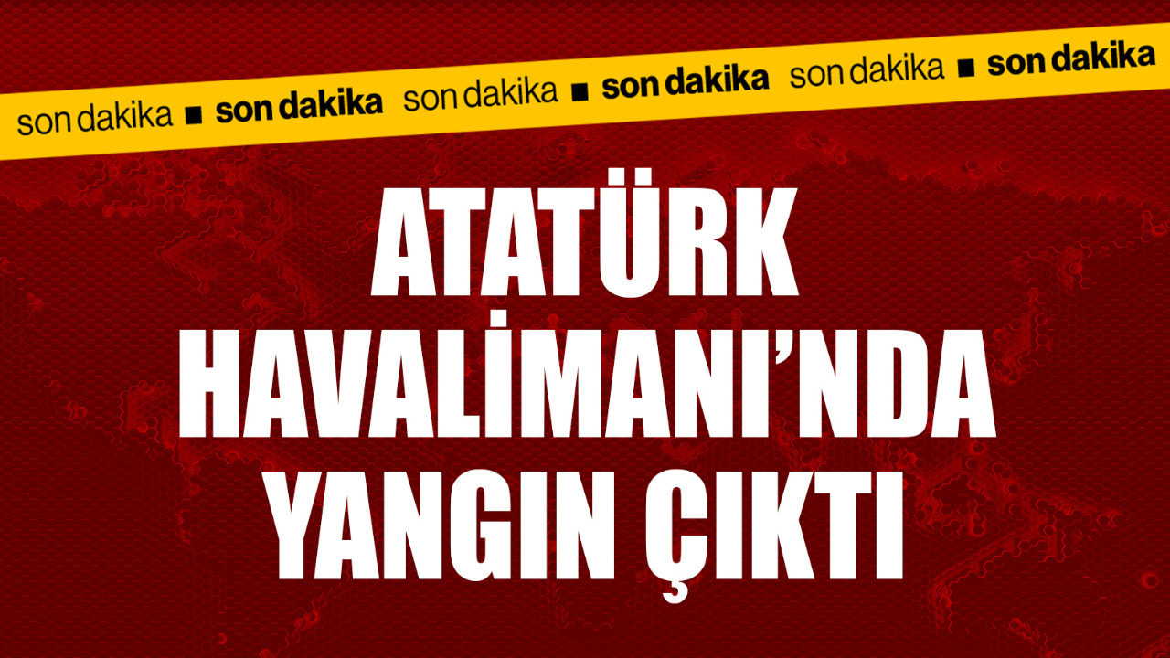Beşiktaş taraftarı meşale yakmıştı! Atatürk Havalimanı'nda yangın çıktı