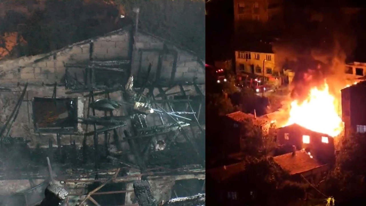 Buzdolabı patladı: 4 gecekondu kül oldu