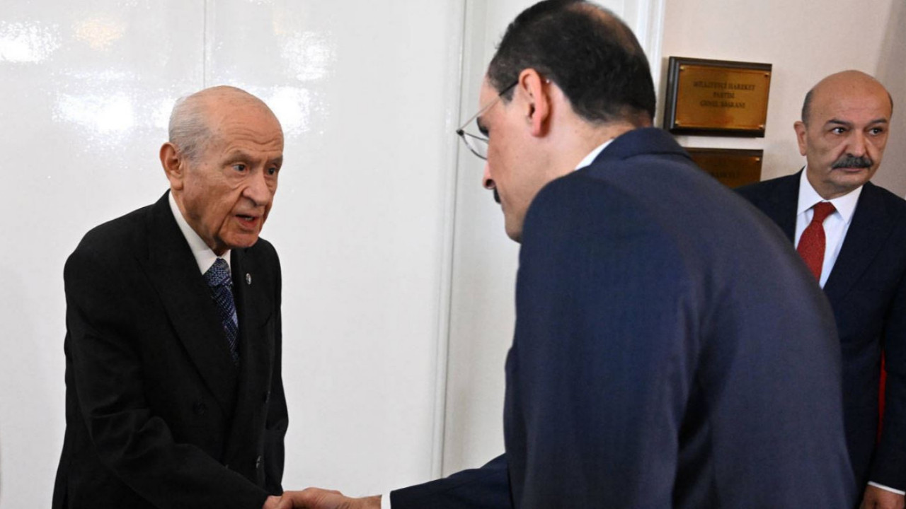 MİT Başkanı İbrahim Kalın'dan, MHP Genel Başkanı Devlet Bahçeli'ye ziyaret! Kalın'dan AK Parti ve DEM Parti