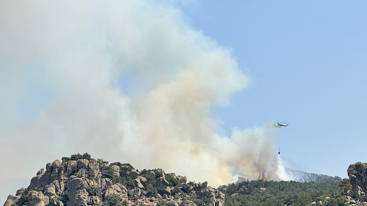 Bilecik yangınının dumanları Bursa’ya vardı