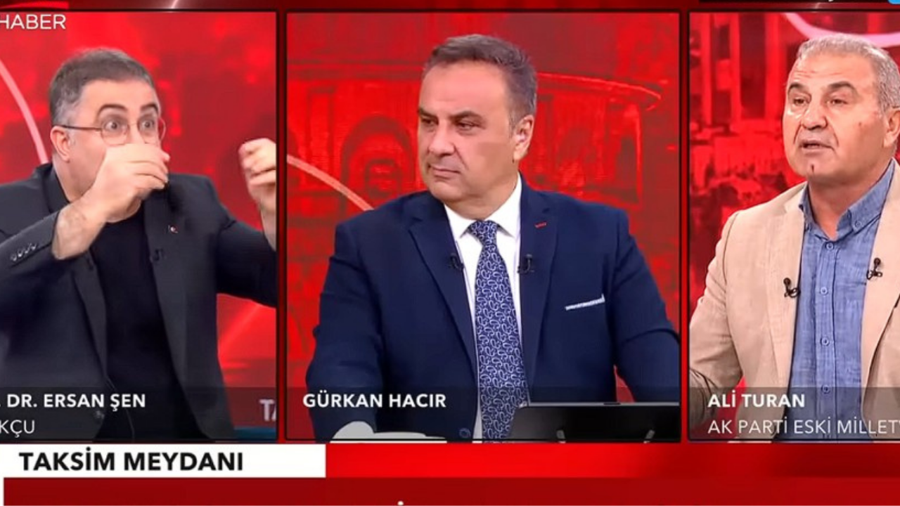 Canlı yayında birbirlerine girdiler! Sunucu araya girdi: 'Beni tehdit etme!'