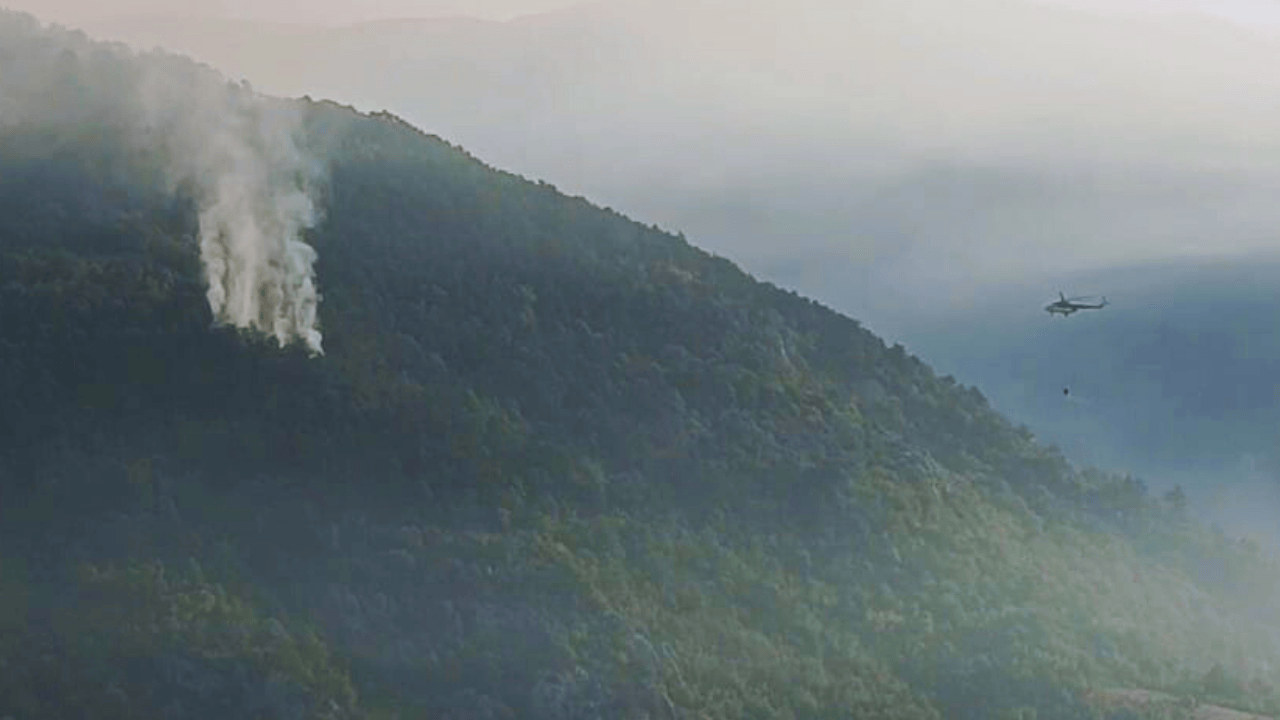 Amasya’daki yangın 16 saat sonra kontrol altına alındı