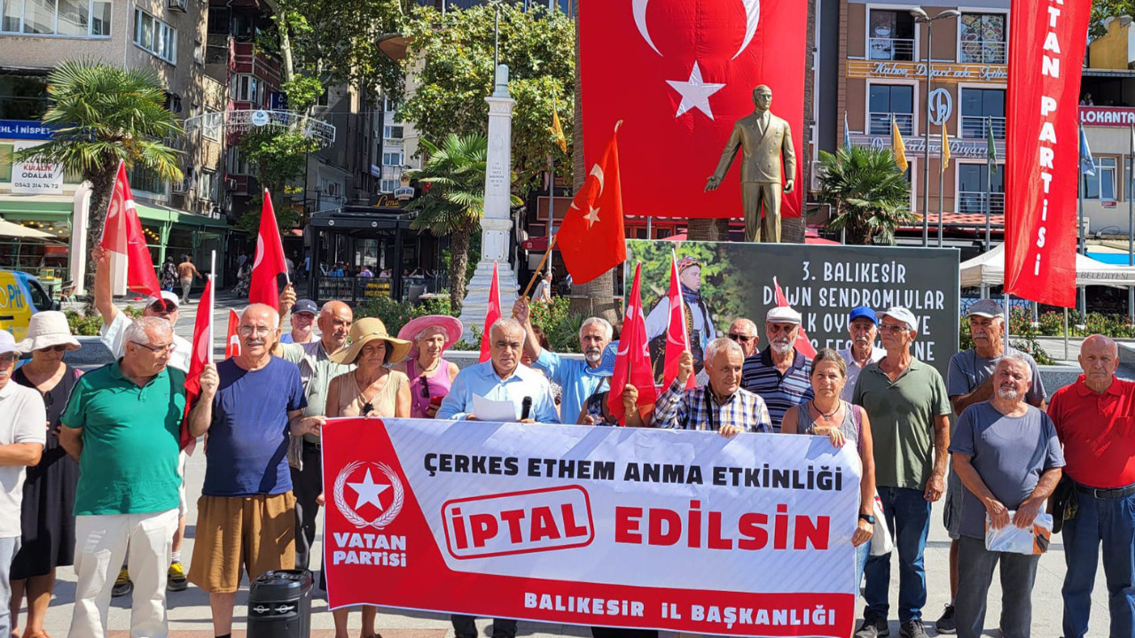 Vatan Partisi Balıkesir Örgütü Çerkes Ethem'i anma girişimini protesto etti! Ethem ihaneti Kafkas vatanseverliğine gölge düşüremez