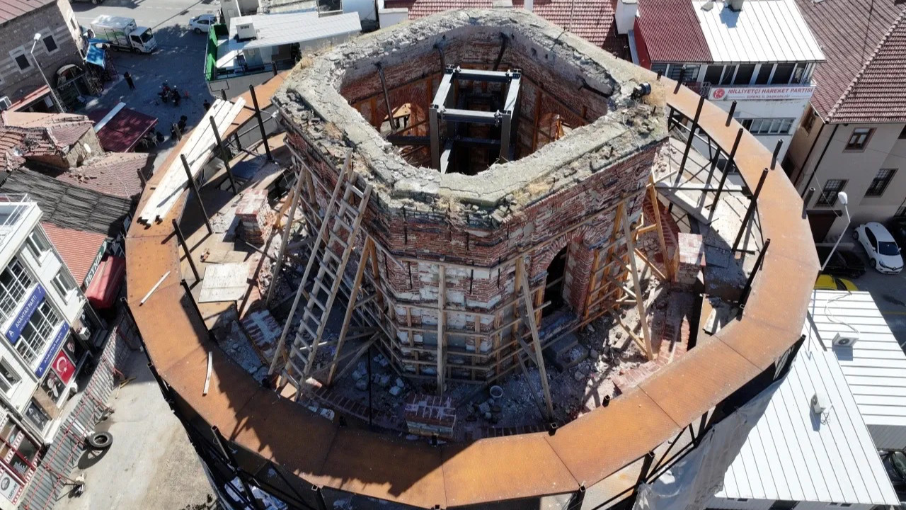Galata Kulesi konseptiyle ziyaretçilerini ağırlayacak! Edirne'de restorasyonu devam ediyor
