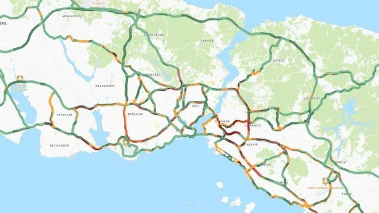 İstanbul trafiğinde yoğunluk: O bölgelere dikkat
