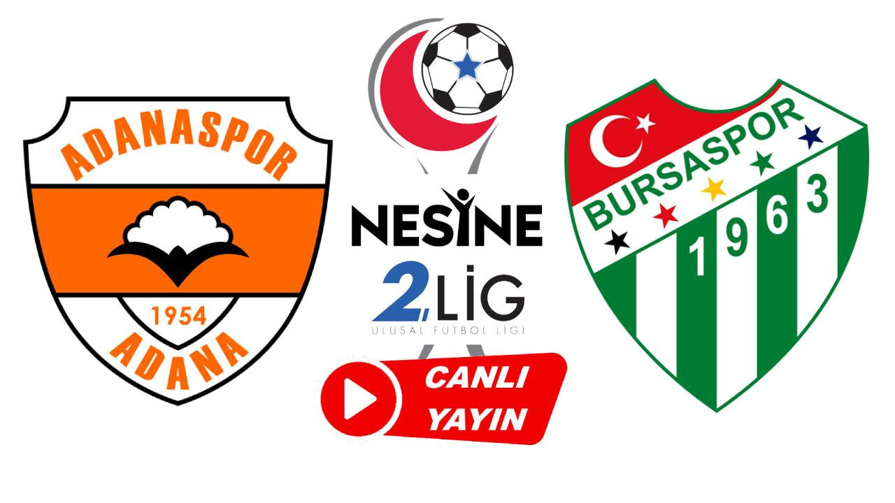 Adanaspor - Bursaspor maçı nereden canlı izlenir! Bi Kanal canlı maç yayını