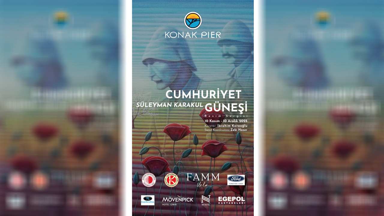 Cumhuriyet Güneşi sergisi Konak Pier’de Yeniden doğuşun imgelerini yarattı