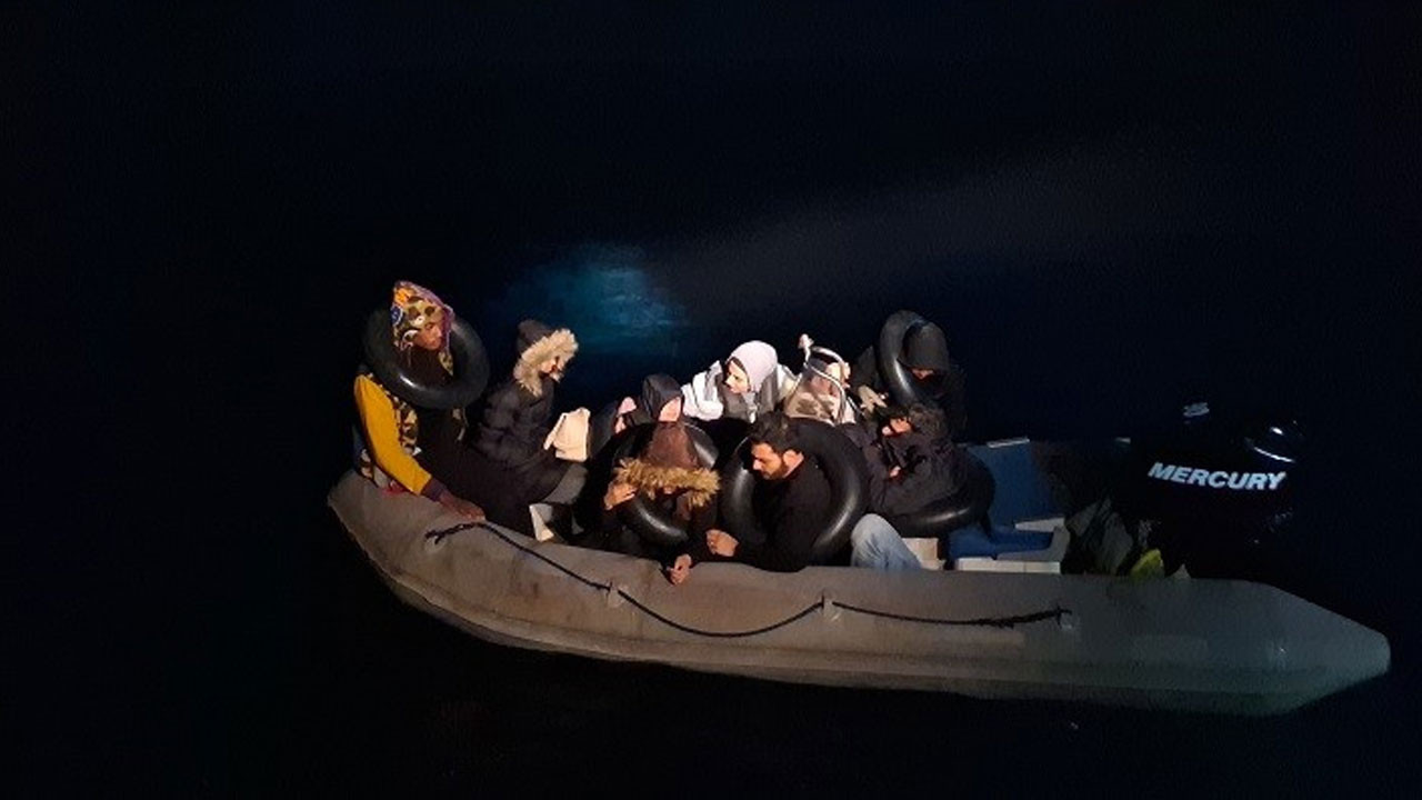 Aydın açıklarında 8 düzensiz göçmen kurtarıldı