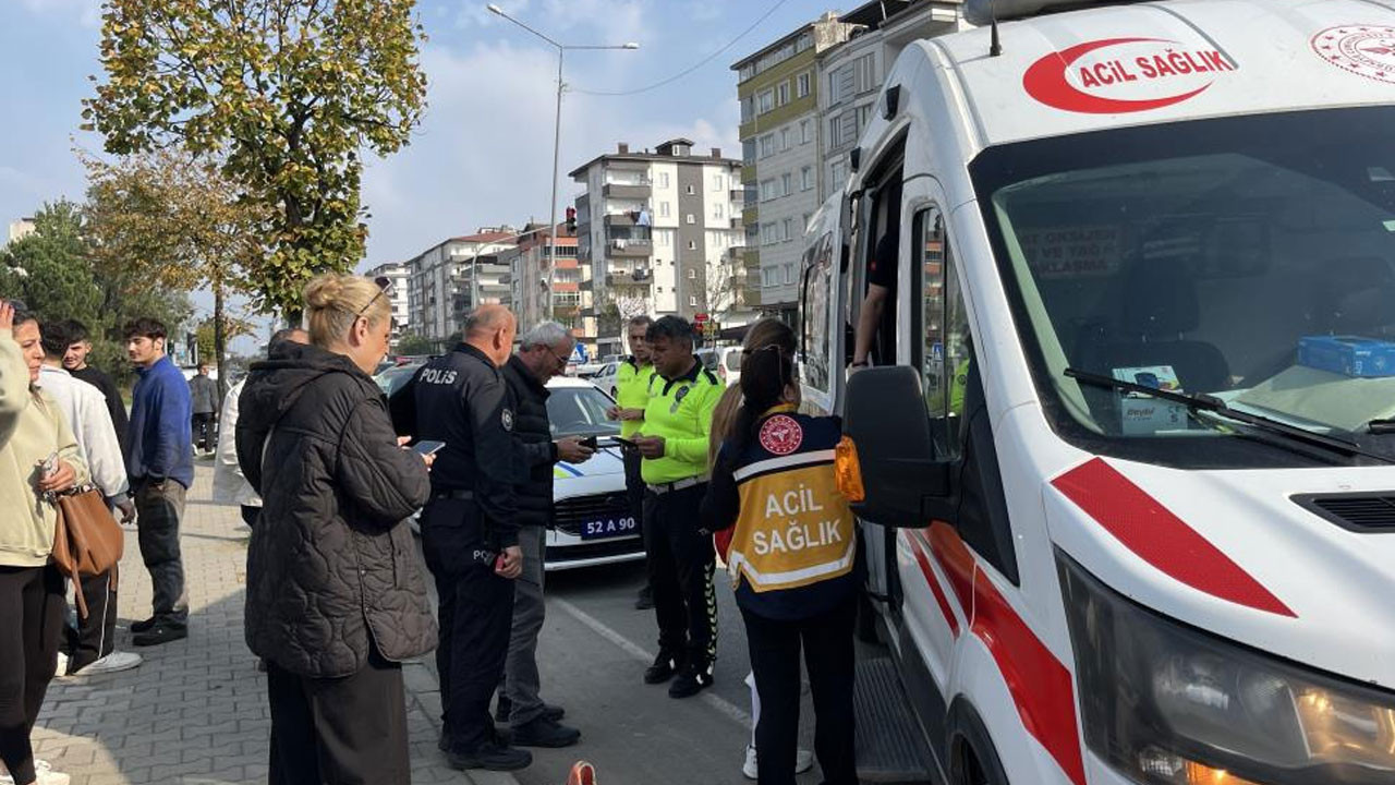 Ordu'da dolmuş ciple çarpıştı: 13 yaralı