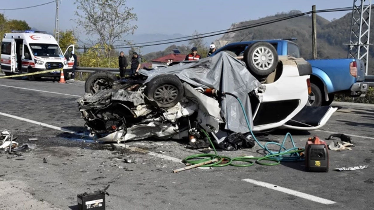 Ordu'da trafik kazası! 1 ölü, 2 yaralı