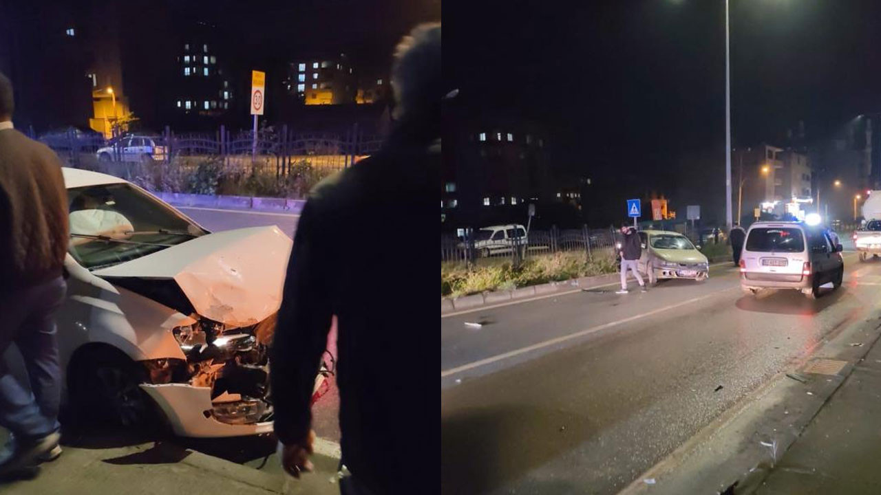 Trabzon'da zincirleme kaza: 3 yaralı