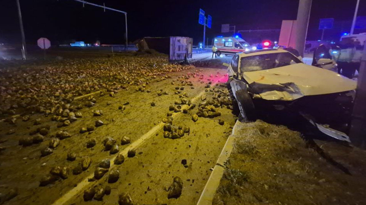 Çorum'da trafik kazası! Yaralılar var