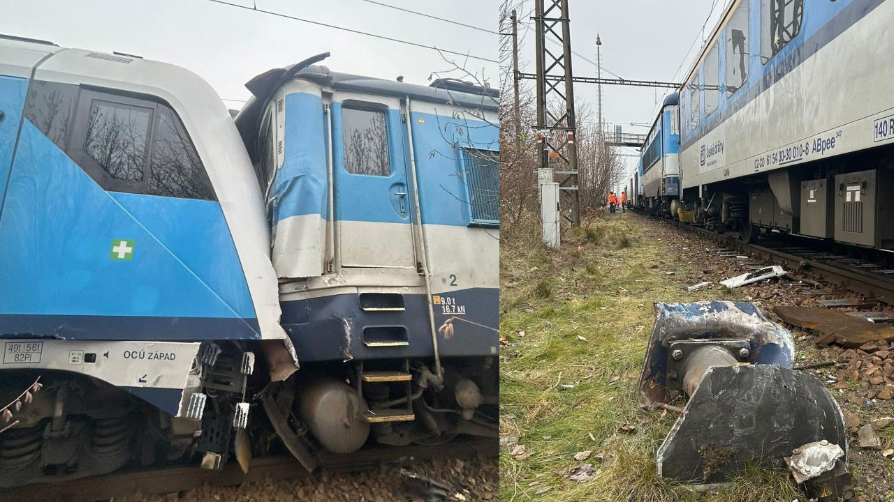 İki yolcu treni çarpıştı: 3'ü ağır 57 yaralı