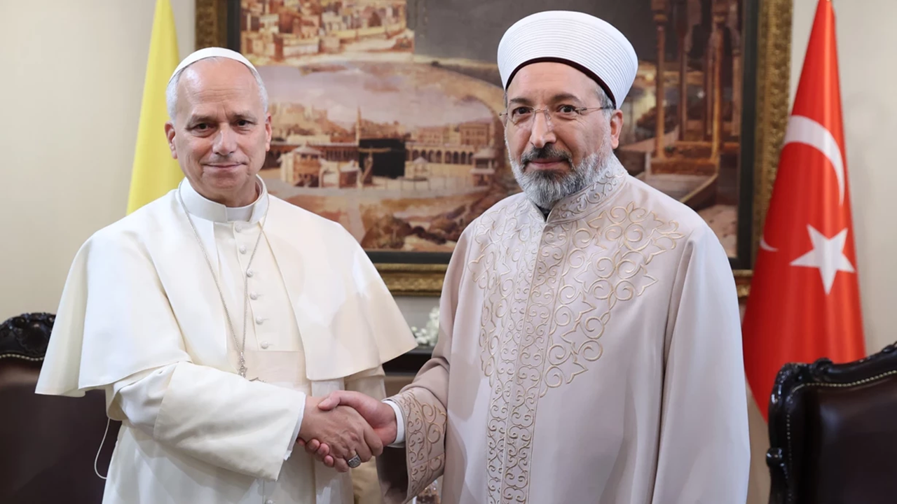Diyanet İşleri Başkanı, Papa 14. Leo ile görüştü