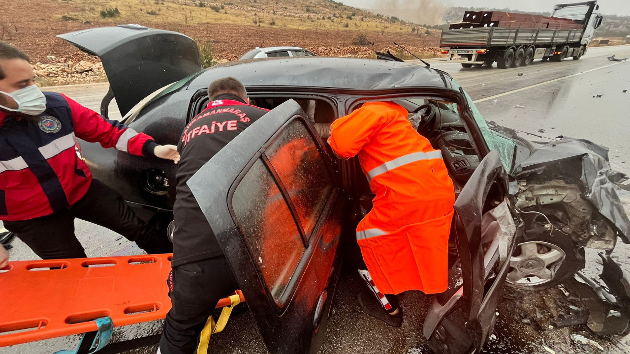 Kahramanmaraş'ta feci kaza! 1 kişi öldü, 2 kişi yaralandı