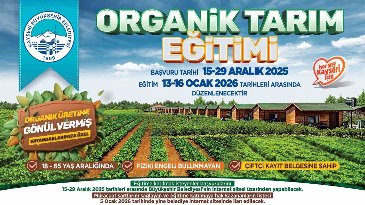 Organik tarıma destek: Yeni dönem eğitimleri başlıyor